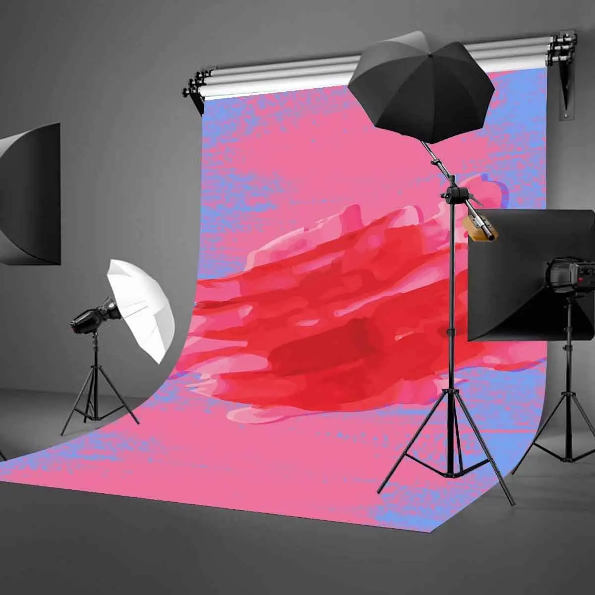 5X7 футов абстрактная живопись фон уникальный абстрактный окрашенный