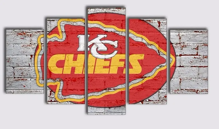 KC вождей футбольный командный вид спорта модная масла из натуральной Wall Art