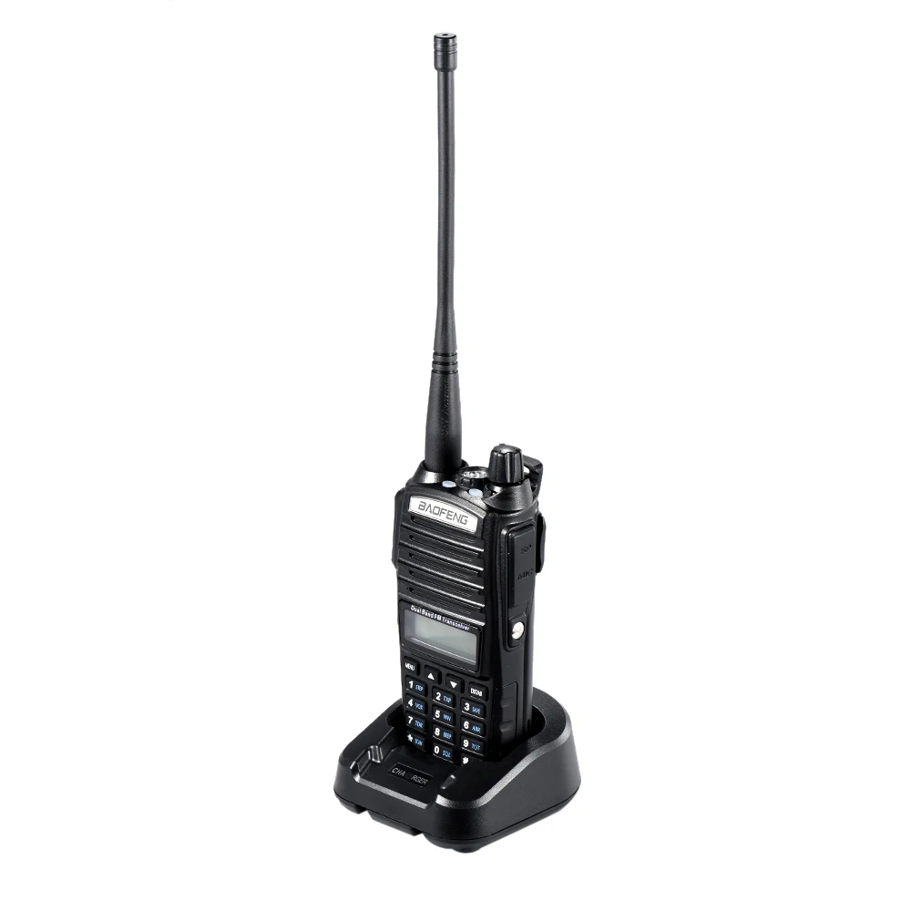 BAOFENG UV-82 VHF/UHF Двухдиапазонный портативный приемопередатчик с ЖК-дисплеем FM радио приемник светодиодный фонарик портативная рация