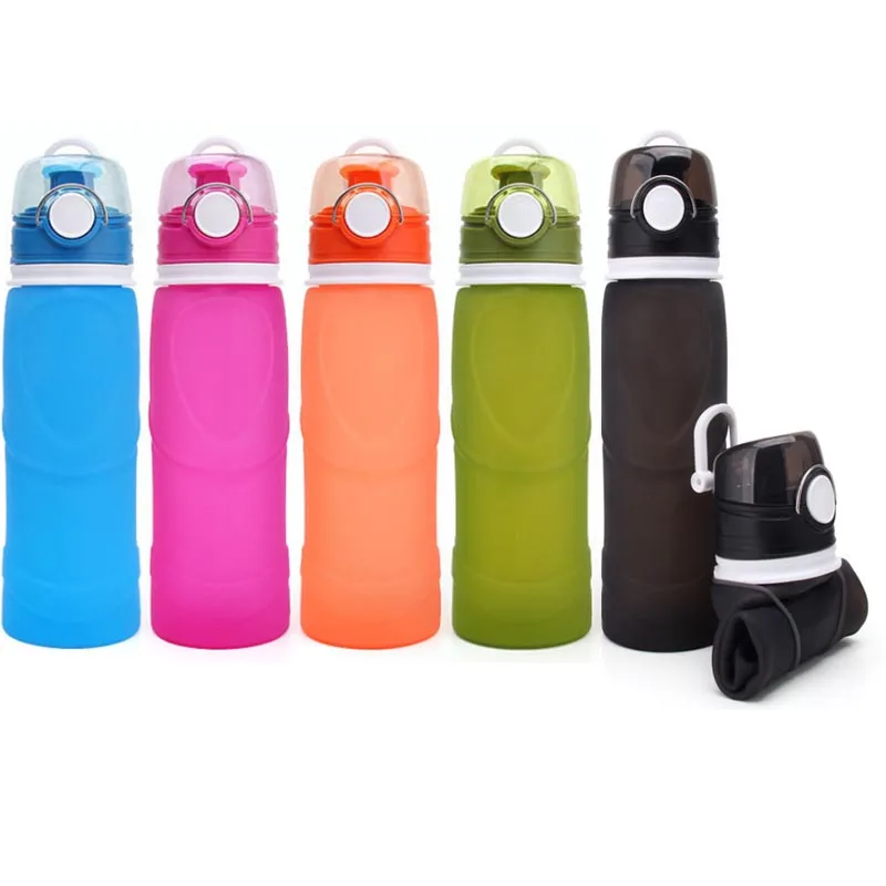 Бутылка 750 мл Складная Силиконовая бутылка для воды силиконовый складной чайник
