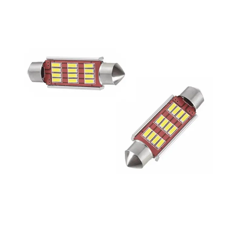 2 шт. CANBUS LED 36 мм C5W лампы 4014SMD интерьерные огни номерного знака для vw Golf 3 4 5 6 Passat 3c B6