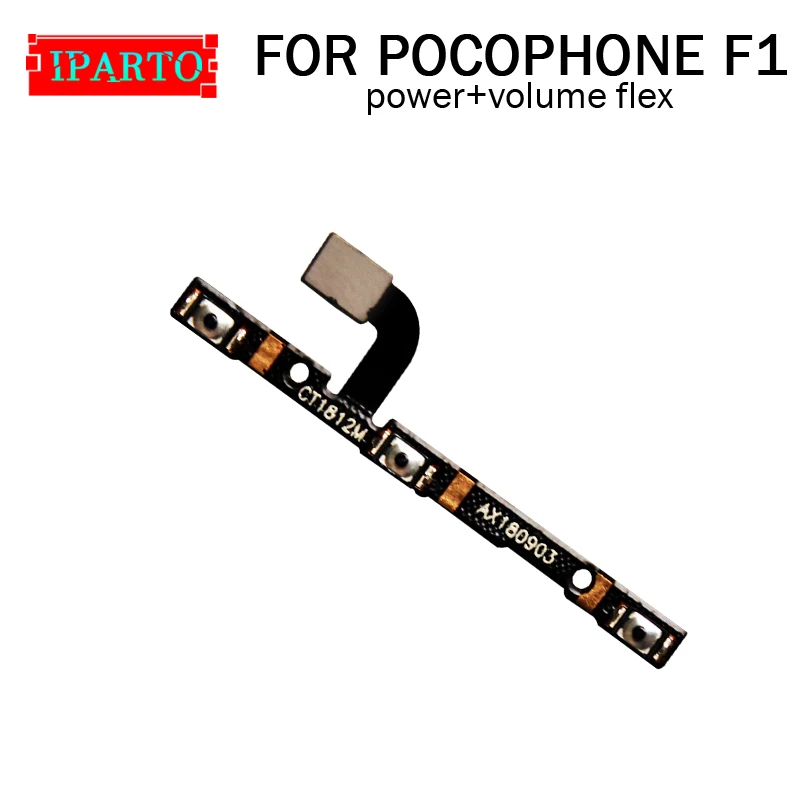 Для POCOPHONE F1 запасные части боковой кнопки гибкого кабеля Мощность+ Кнопка громкости гибкого кабеля для POCOPHONE F1