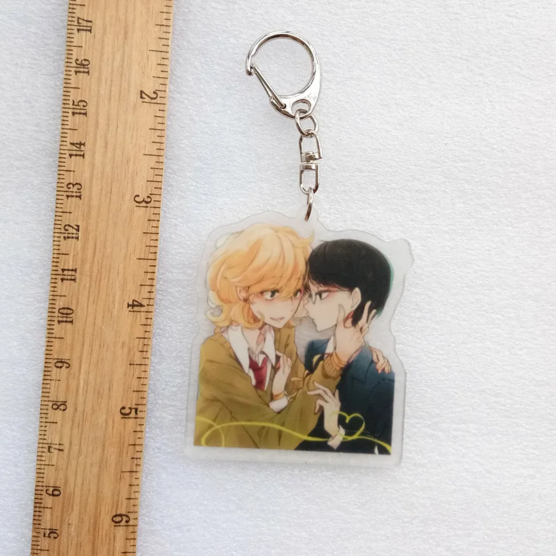 1 шт. Fujoshi Lovely Boy брелок "любовь" Doukyusei Sajo hikaru sajo Kusa двухсторонний принт брелки Llavero De кулон Portachiavi