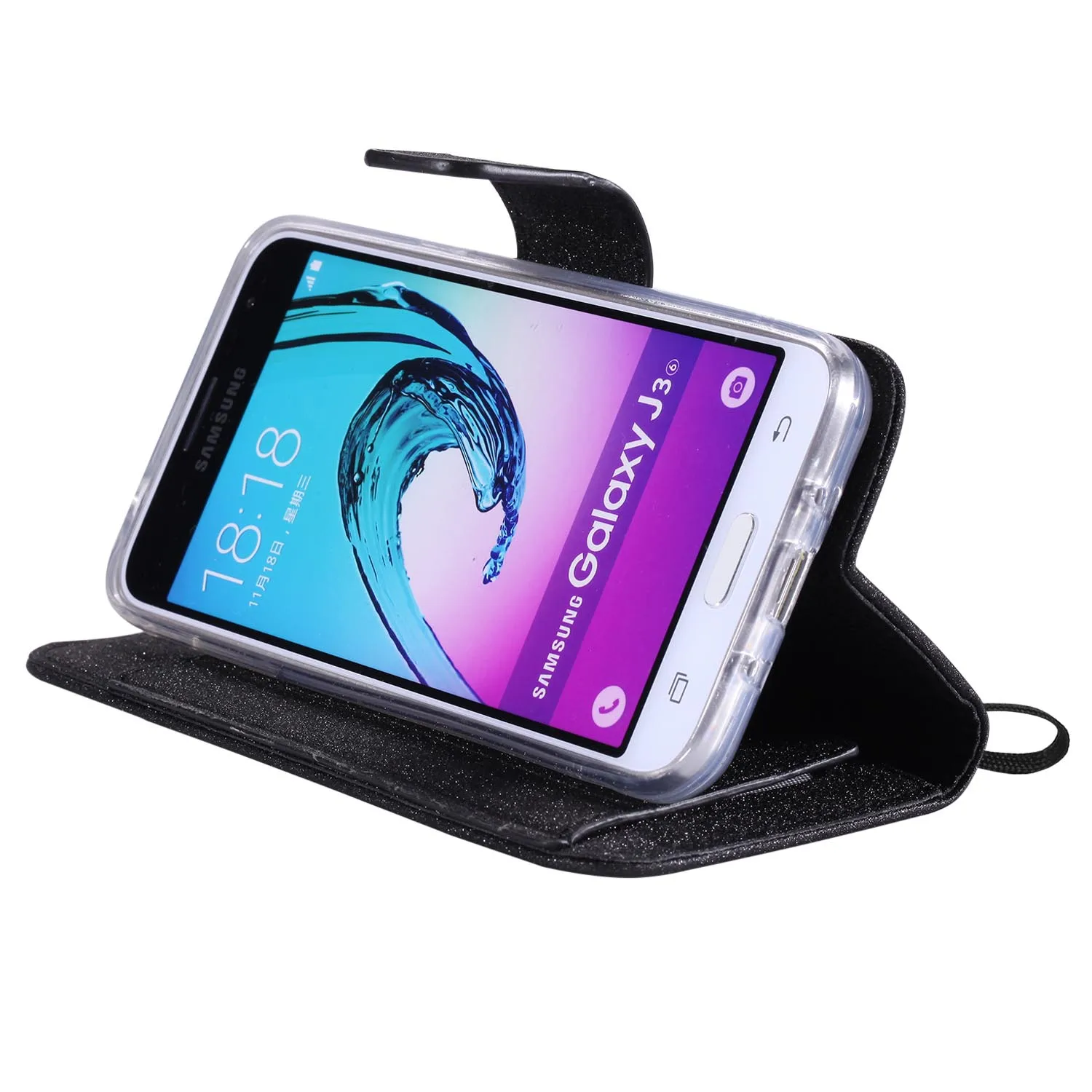 Флип кейс для Samsung Galaxy J3 2016 J 3 320 SM J320H J320F чехол телефона кожаный J320 J320Fn J320f/ds|case for