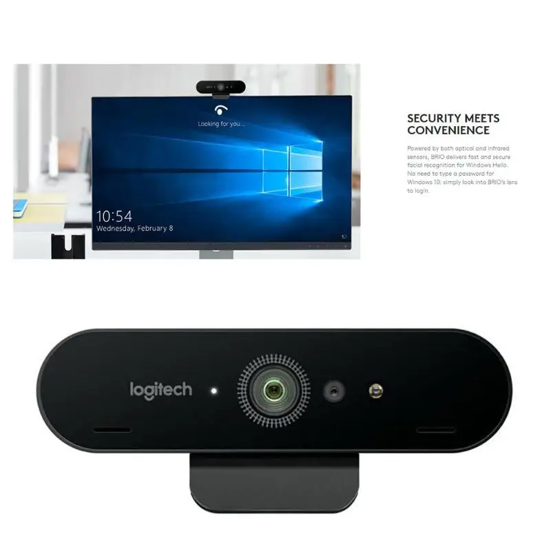 Lotech BRIO C1000e 4K видеокамера Ultra HD веб-камера с микрофоном для потоковой записи в реальном времени