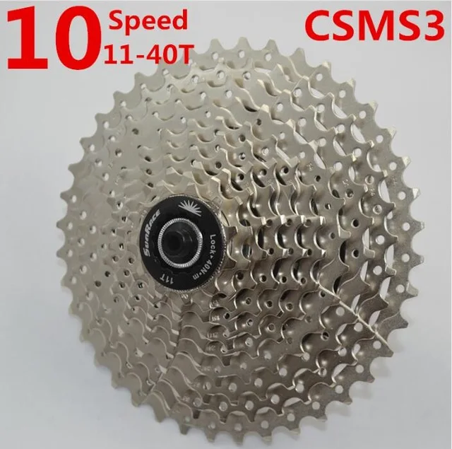 CSMX3 silver 40T 10s SunRace Велосипедный спорт кассета 9/10/11/12 Скоростей 11-40 т 11-42 т 11-46T 11-50 т в сутки части велосипеда для shimano Sram - Цвет: CSMX3 silver 40T 10s