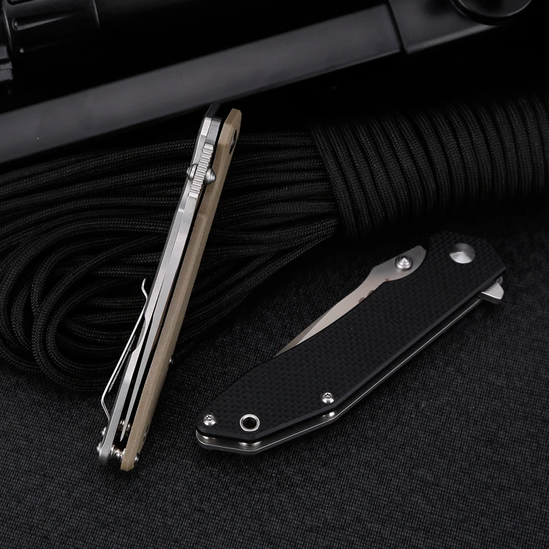 Sanrenmu 9002 карманный складной нож 12C27 лезвие из нержавеющей стали Флиппер шариковый подшипник EDC нож кемпинг открытый инструмент выживания edc
