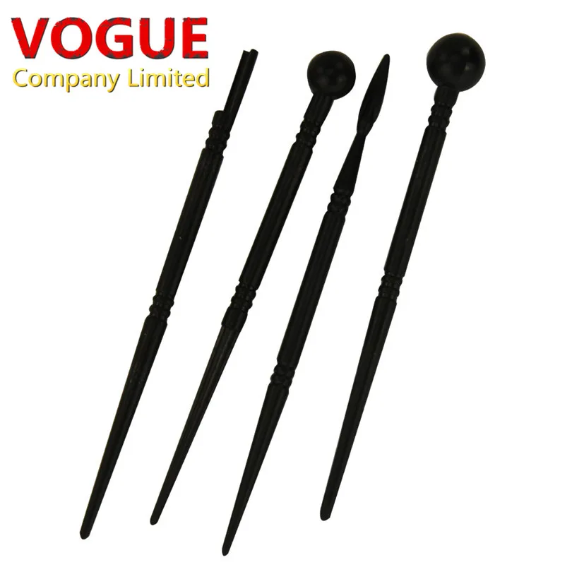 4 шт. торт резные ручки цветок Моделирование Инструменты Форма stick текстура