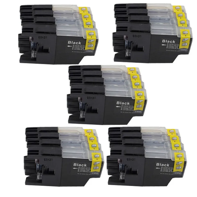 5 Set Сменный картридж для принтера для LC1240/1220 LC 1220 1240 LC1220 LC1240 LC-1240 LC-1220 MFC-J960DWN-W MFC-J432W - Цвет: 5 Set