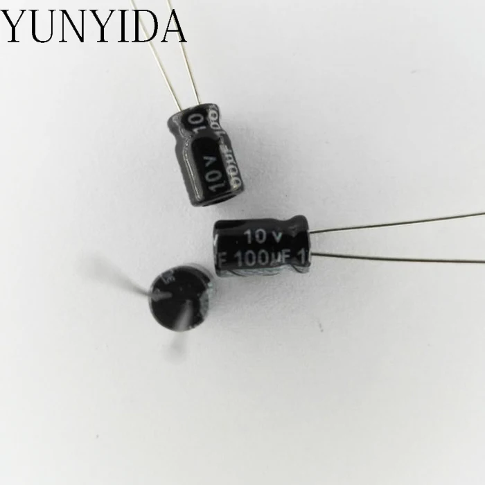Алюминиевый электролитический конденсатор 10 в 100 мкФ 50 шт. 4*7 мм|electrolytic capacitor