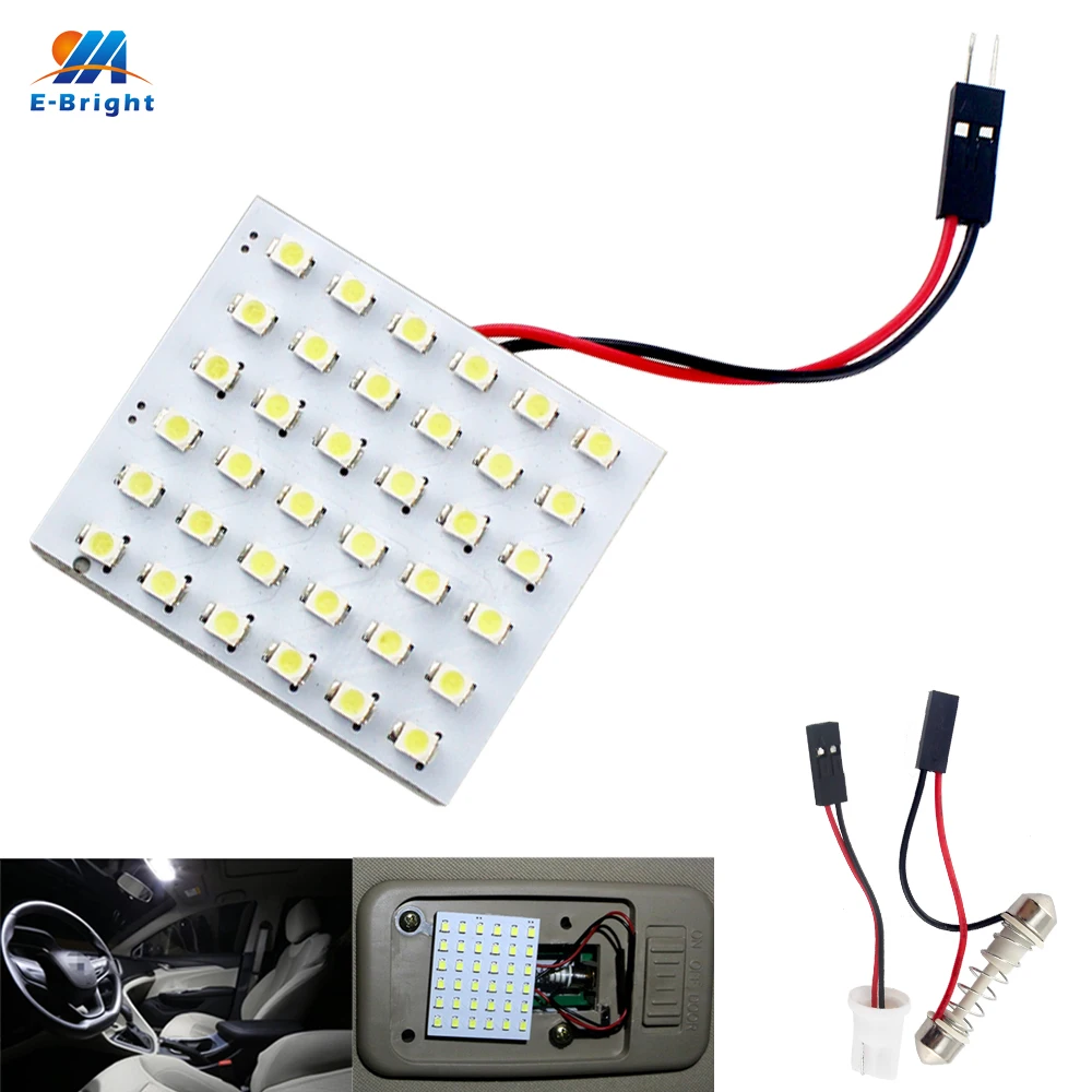 YM E Bright 50 шт. панельный светильник s 1210 36 SMD 3528 Светодиодный для чтения Festoon Dome лампа