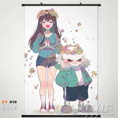 Аниме 60*90 домашний декор плакат Настенные Прокрутки undertale | Дом и сад