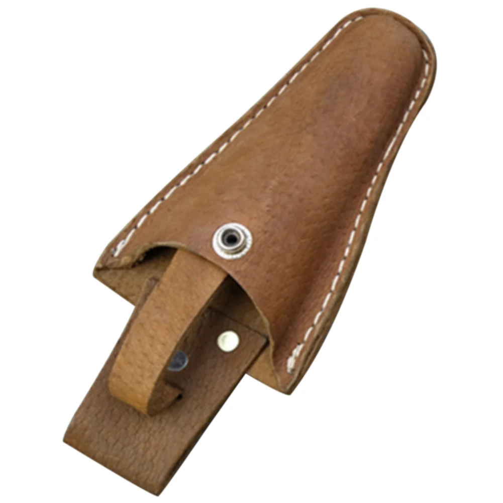 Портативный кожаный инструмент в ножнах с пряжкой для обрезки предметы