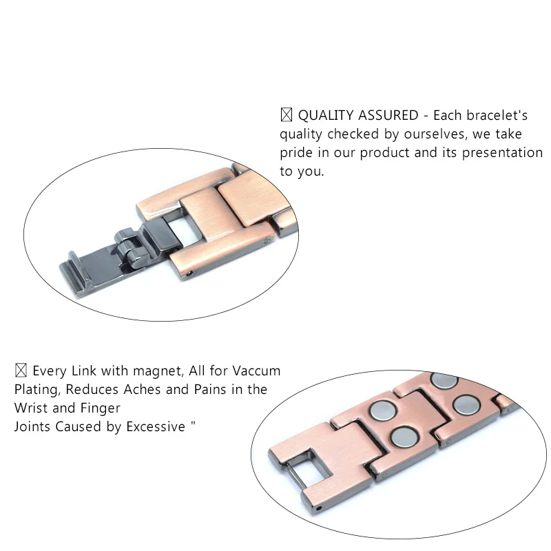 Escalus трендовый мощный магнитный браслет из чистой меди для мужчин продуманная