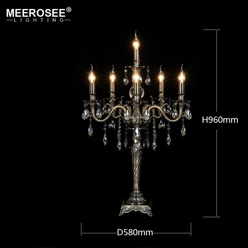 Новое поступление Хрустальный Настольный светильник винтажная Свеча лампа Lamparas