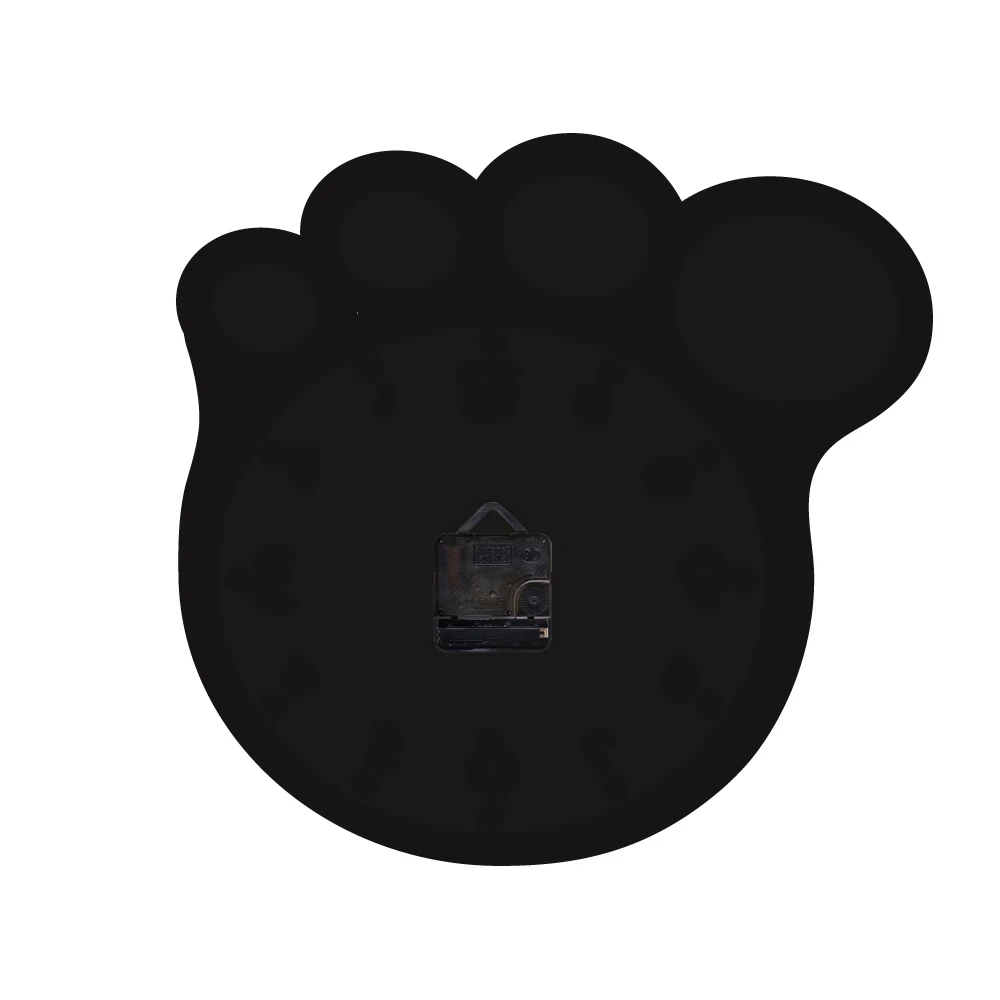 

Bear Pride Art Clock Bear Paw Shape 3D Wall Clock Modern Indoor Decoration Acrylic Clock Lovely Decorative For Kids