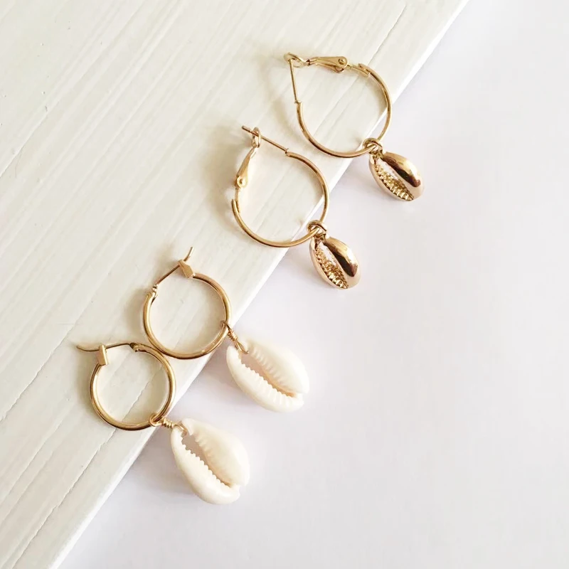 Серьги-кольца coco &amp williow золотого цвета для женщин маленькие серьги-кольца с