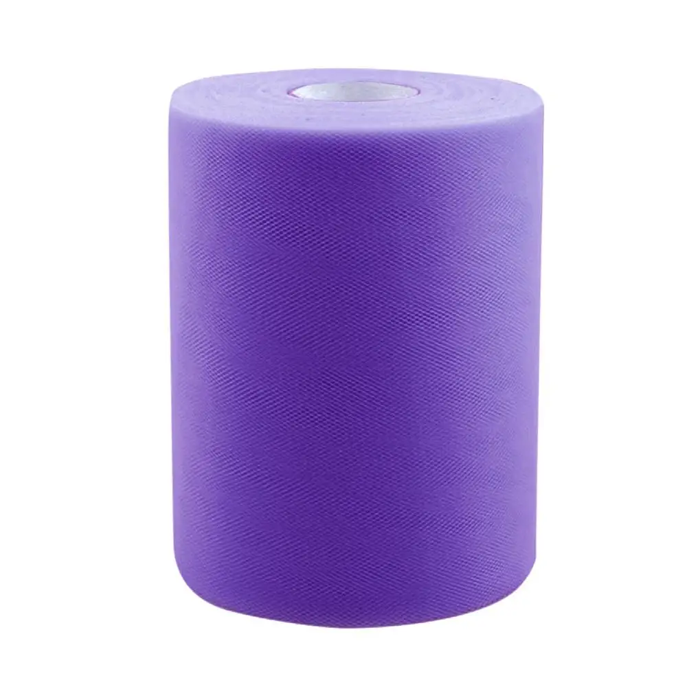 Lavender OurWarm 100 ярдов 15 см Тюль в рулонах для свадьбы Декорации, свадебное украшение рулон ткани ремесло Открытый церемония день рождения принадлежности - Цвет: Lavender