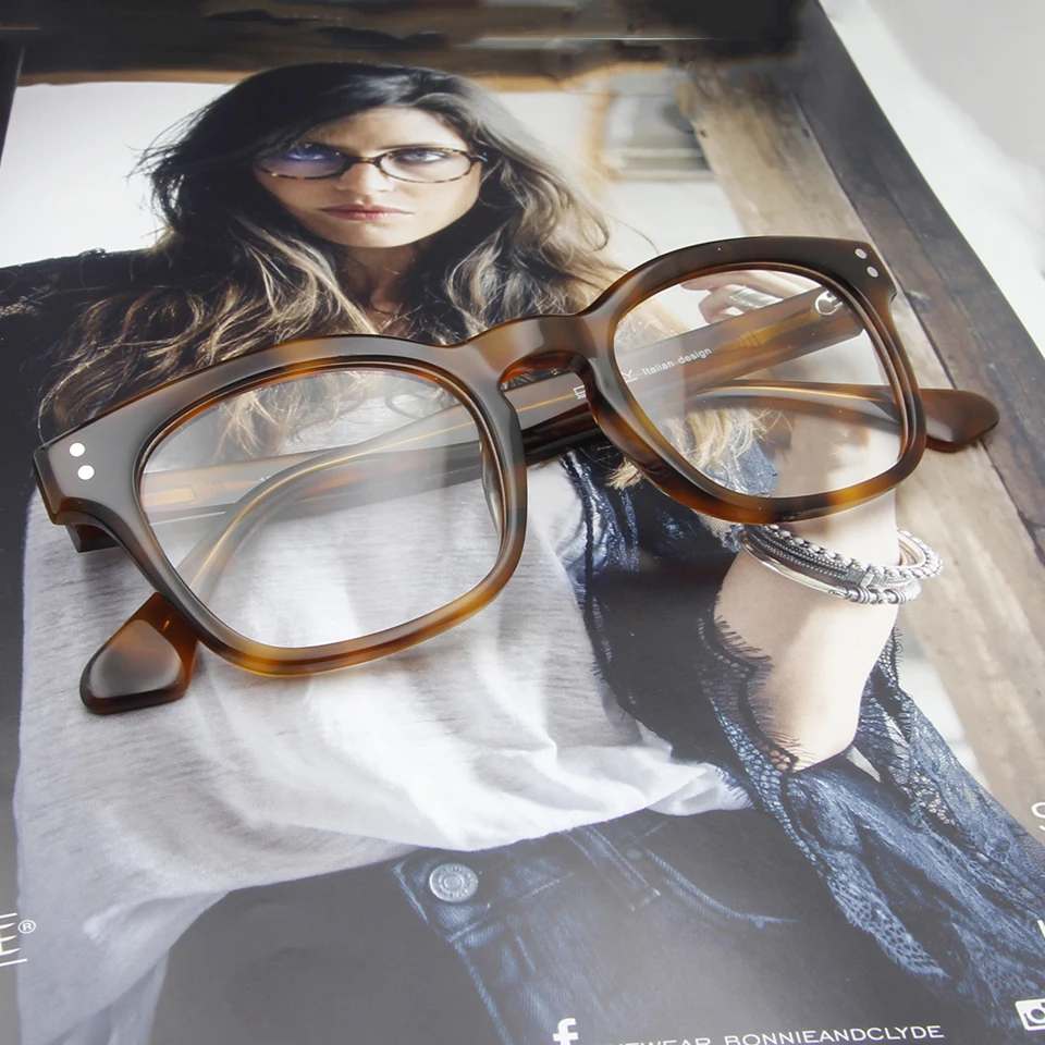 Мужские квадратные очки в стиле ретро высококачественные оправы для глаз