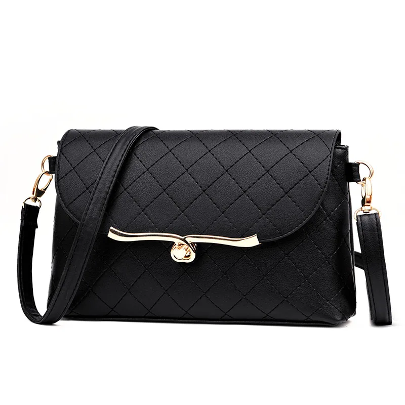 JULYCCINO Women Leather Cover Small Flap Handbag Plaid Ladies Clutch Purse Envelope Bag Retro Crossbody Shoulder Messenger Bags | Багаж и