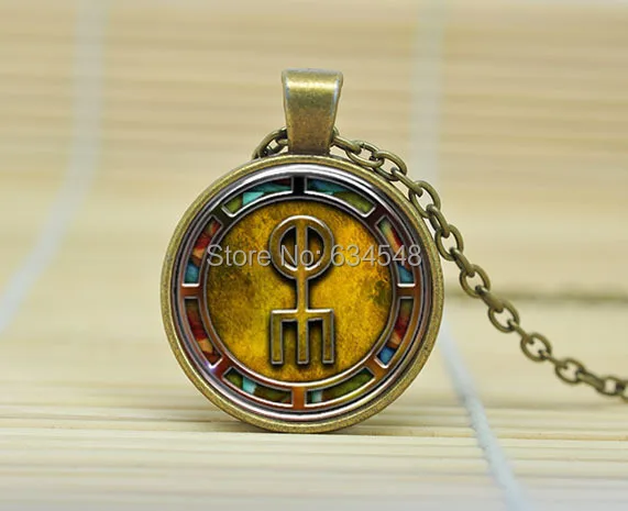1 шт. исландский связывают руны ювелирные изделия стекло кабошон ожерелье A4182 |