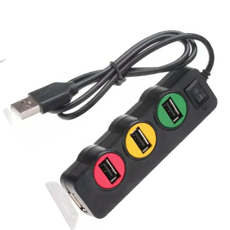 BASIX USB концентратор 2 0 внешний 4 порта портативный OTG сплиттер для Macbook ноутбука ПК