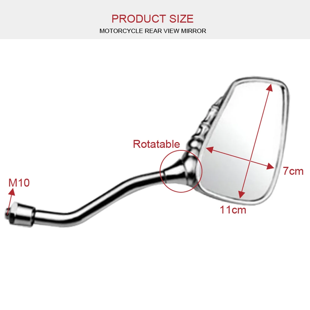 2 шт. универсальные мотоциклетные левые и правые боковые зеркала заднего вида |
