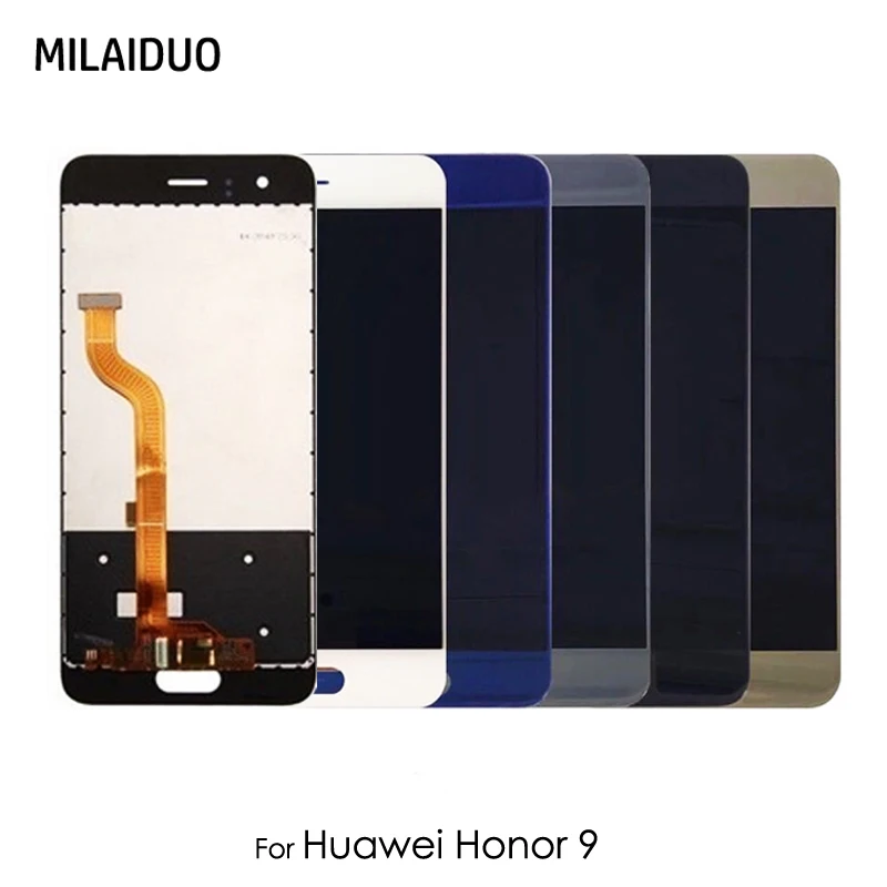ЖК-дисплей для Huawei Honor 9 сенсорный экран панель дигитайзер сборка замена без рамки