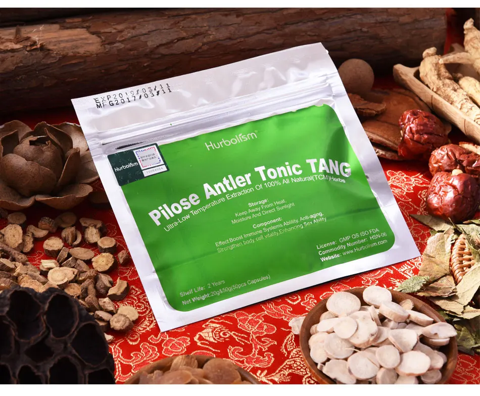 Hurbolism натуральная травяная формула Pilose Velvet Antler Extract Powder Tonic Tang. Отличные тонизирующие свойства. Снова стать сильным