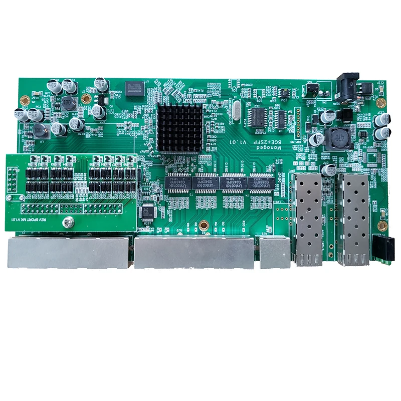 POE reverse Switch board with web management 2 Port SFP + 8 Ports GE Rj45 Operational PD switch | Компьютеры и офис