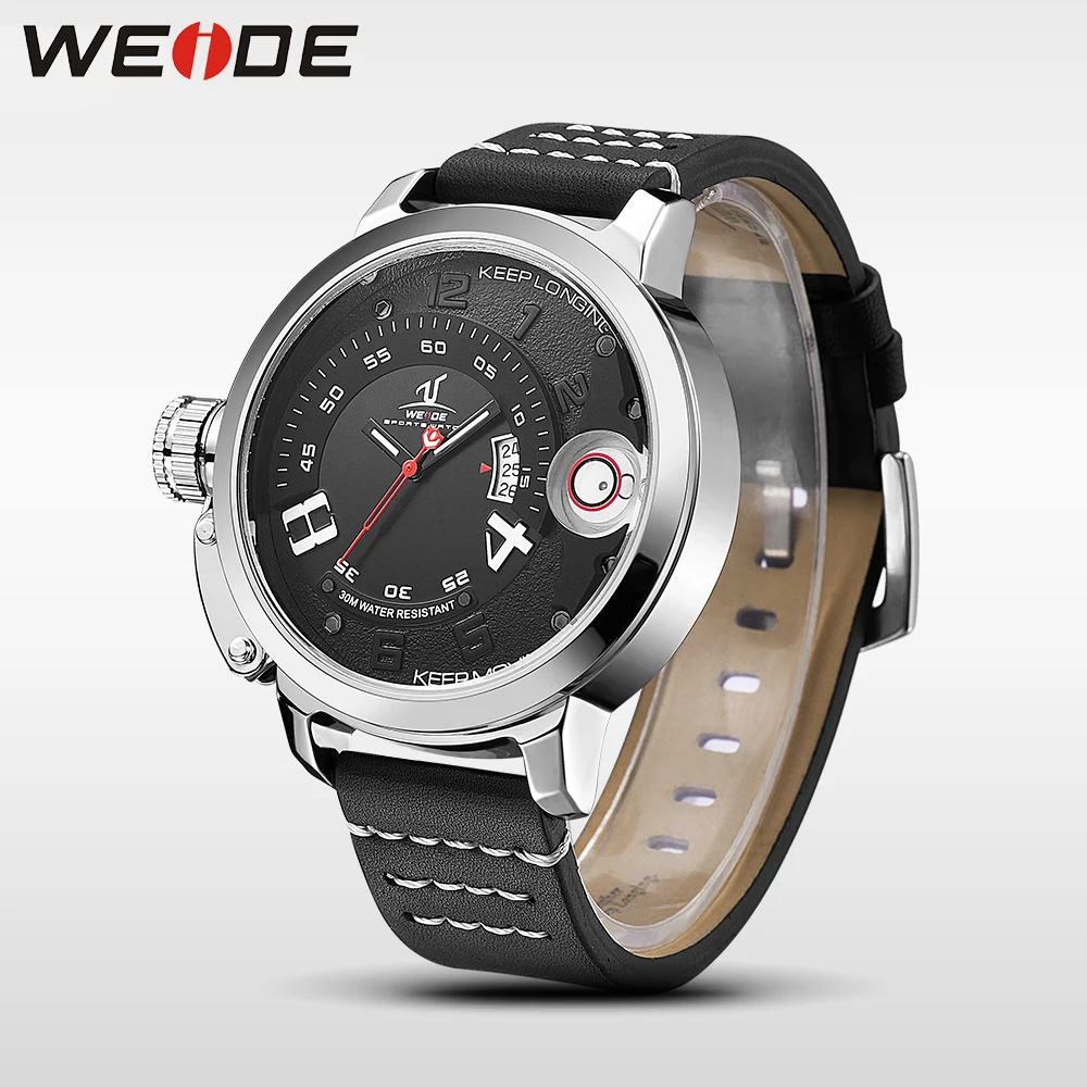 WEIDE мужские часы Лидирующий бренд роскошные Кварцевые спортивные наручные