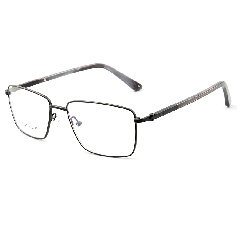 Оптовая продажа квадратные мужские и женские классические металлические оправы