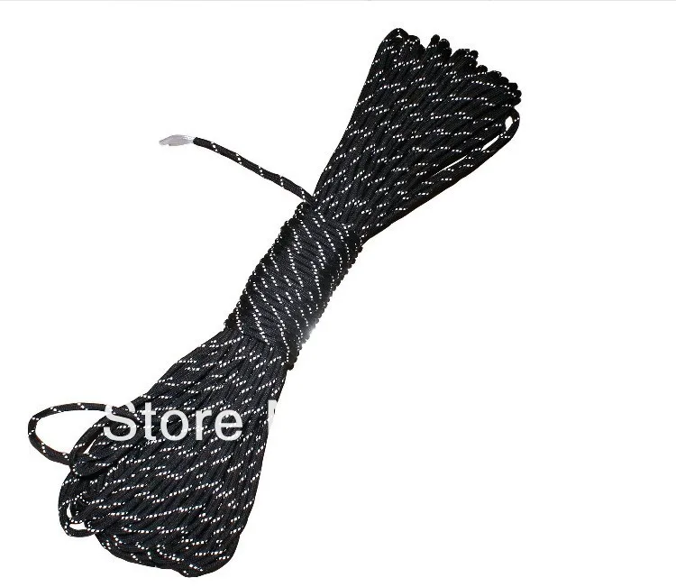 8 прядь Core отражающий Паракорд парашютный Корд 100 ft веревка шнур Бесплатная