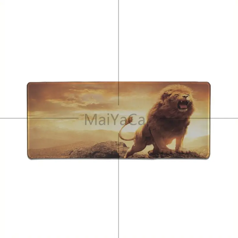 Lock Edge 40X90cm MaiYaCa Лидер продаж потрясающее животное, Лев, тигр прочный Настольный коврик для мыши геймер мягкий резиновый Профессиональный игровой коврик для мыши компьютер - Цвет: Lock Edge 40X90cm