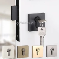 luxury european american silent door lock set interior living room bedroom bathroom invisible hidden anti theft door lock