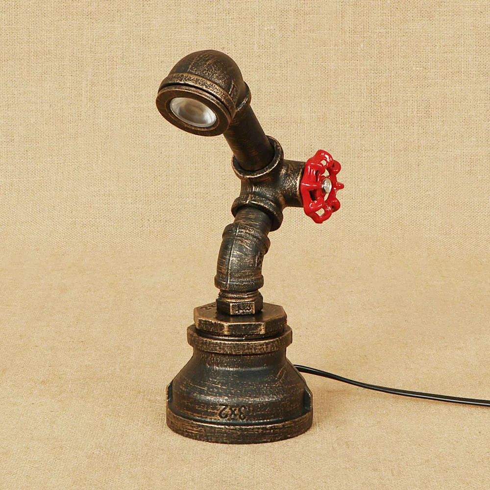 Лампа настольная светодиодная с выключателем 220 В для спальни офиса кабинета