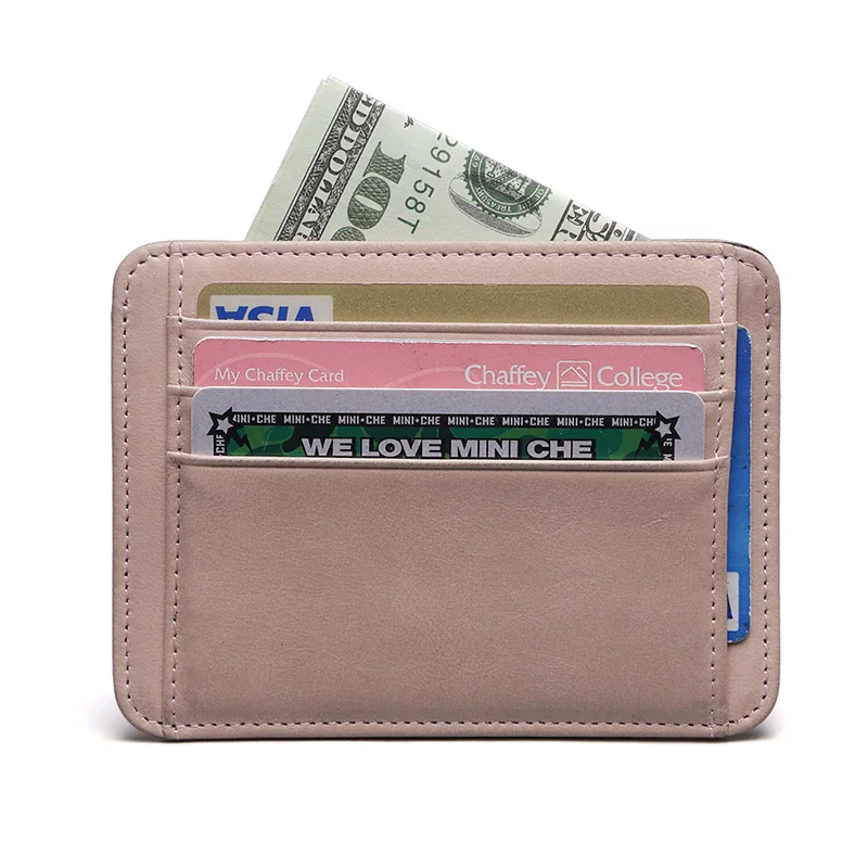 teemzone New Style Unisex Men Genuine Leather Clutch Coin Wallet Simple Card Holder ID Credit 4 Colors K801 | Багаж и сумки