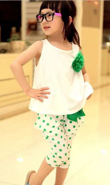 В розницу новинка 2013 новый детская одежда лето комплект по уходу за детьми цветок