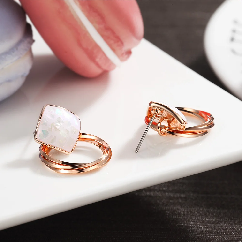 Женские серьги гвоздики с перфорацией в Корейском стиле|circle stud earrings|fashion earringsstud