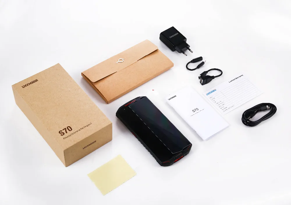 IP68/IP69K водонепроницаемый игровой смартфон DOOGEE S70 6 ГБ 64 Гб Беспроводная зарядка NFC 5500 мАч 12V2A Быстрая зарядка 5,99 FHD Helio P23