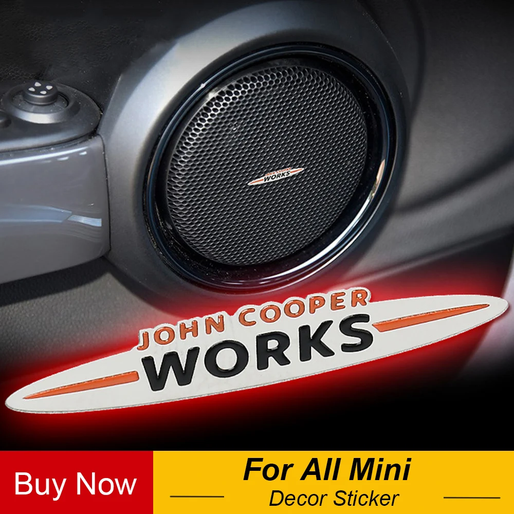 Металлический MINI JCW John работает наклейки декор в виде эмблемы для Mini Cooper Countryman