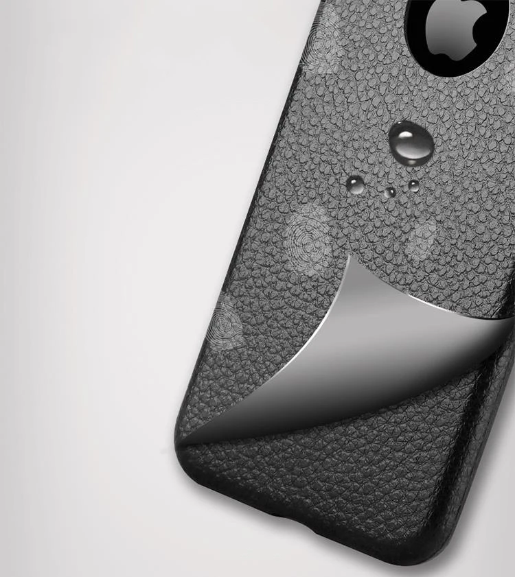 Роскошный чехол для Apple iPhone X 6 S 7 8 Plus кожаный мягкий ТПУ ультра-тонкая пленка