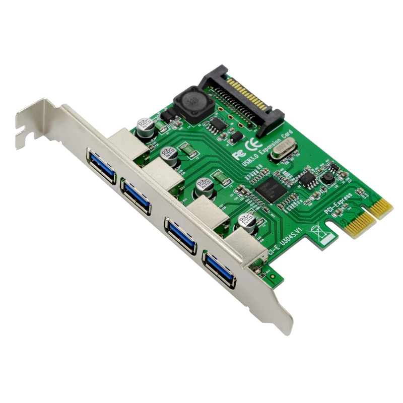 10 шт. 4 портовый контроллер USB 3 0 PCI Express PCIe 0|Платы расширения| |