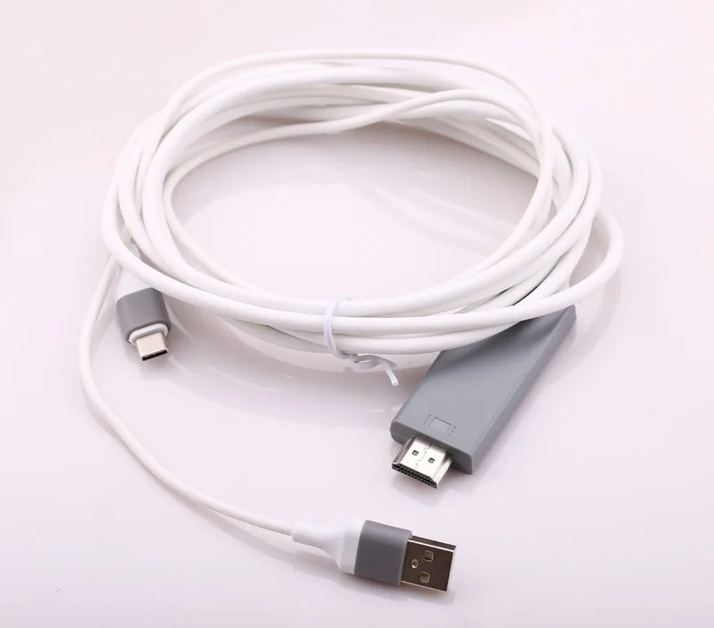 HD type C USB-C телефон к телевизору HD ТВ проектор видео адаптер HDMI кабель для samsung Galaxy S8 S9 S10 Note 8 Note9 Note10 LG Macbook