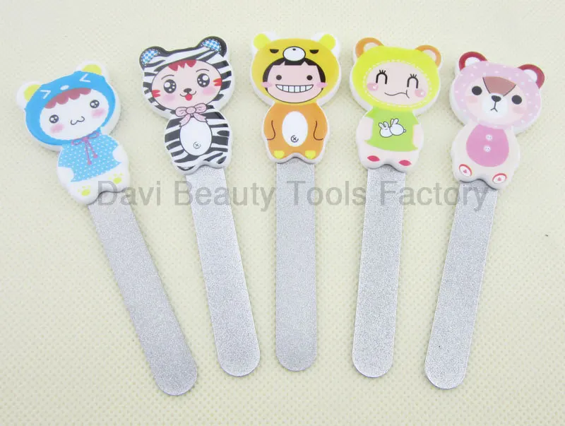 12 шт./лот металлическая пилка для ногтей Уход за маникюром Необычные со стальной