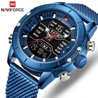 Распродажа NAVIFORCE NF9153 мужской роскошный бренд часов Мужские Военные Спортивные кварцевые наручные часы с хронографом