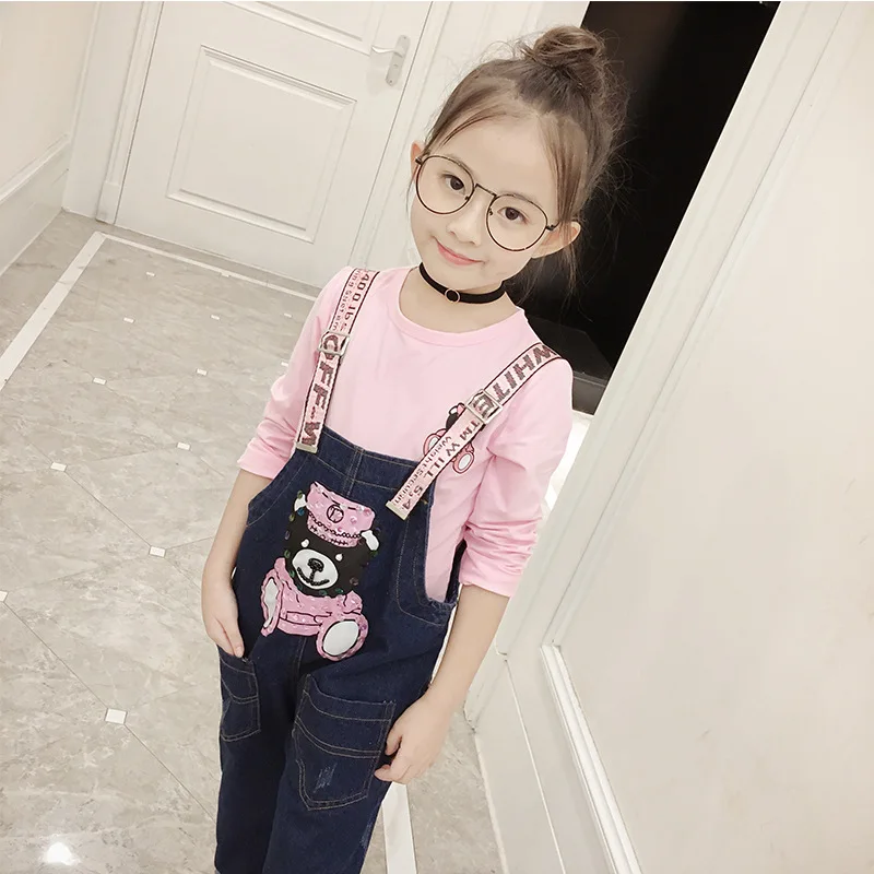 Коллекция 2017 года комплект из 2 предметов для девочек комплекты одежды маленьких