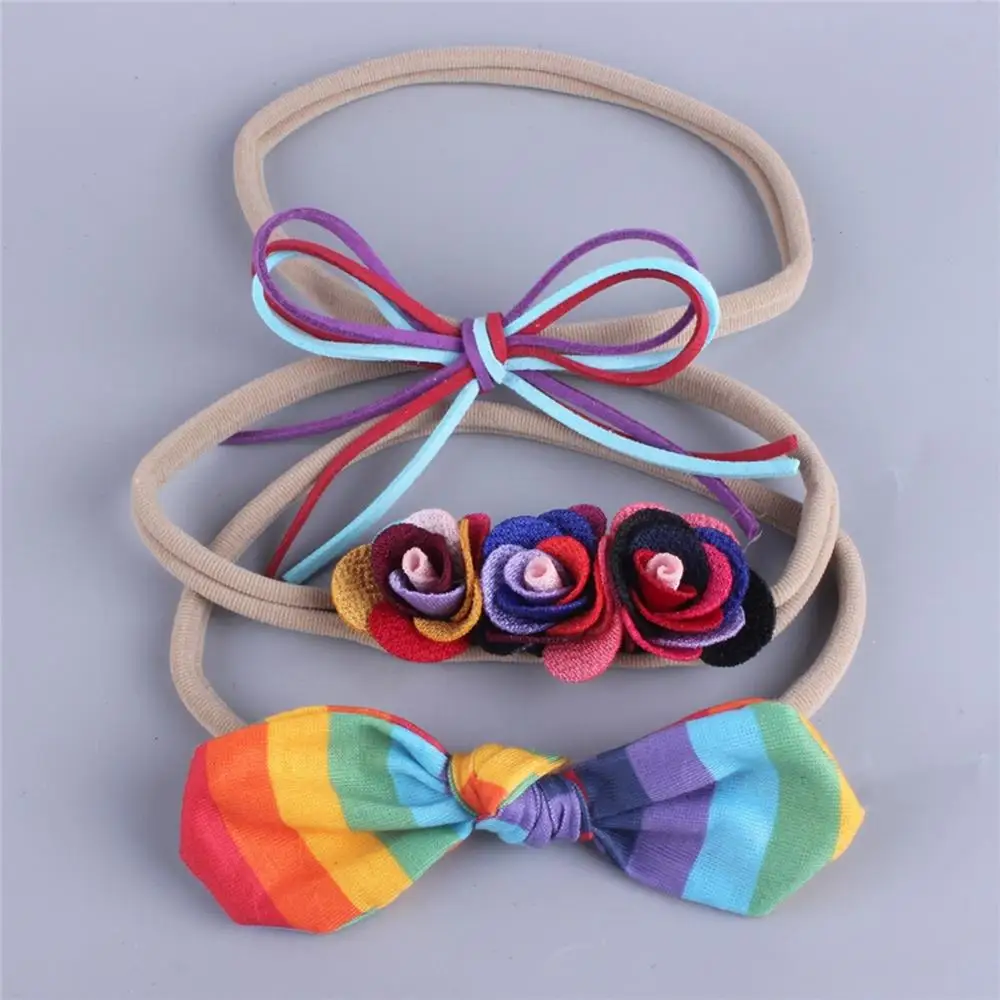 3 шт. Детские эластичные повязки для волос с бантом|Украшения волос| |
