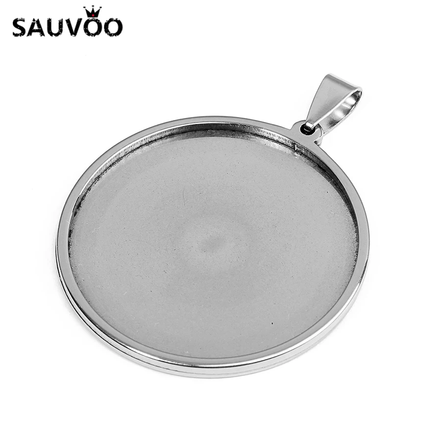 Стальная основа для кабошона SAUVOO 5 шт. диаметром 20 мм 25 30 35 подходит стеклянного