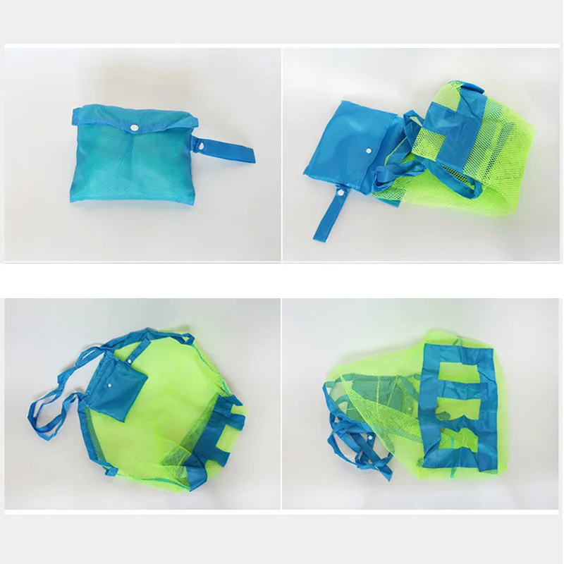 Дети песчаный пляж Сетка Сумка Пляж игрушки ванны младенца сумки для хранения